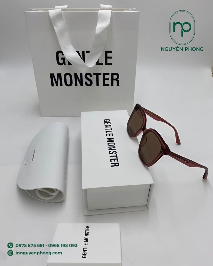 Hộp đựng kính kèm túi giấy thương hiệu